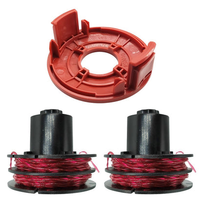 For AL-KO GTE 350 / GTE 450 / GTE 550 Lawn Trimmer 2 Line Spool + 1 Spool Cap, 112966