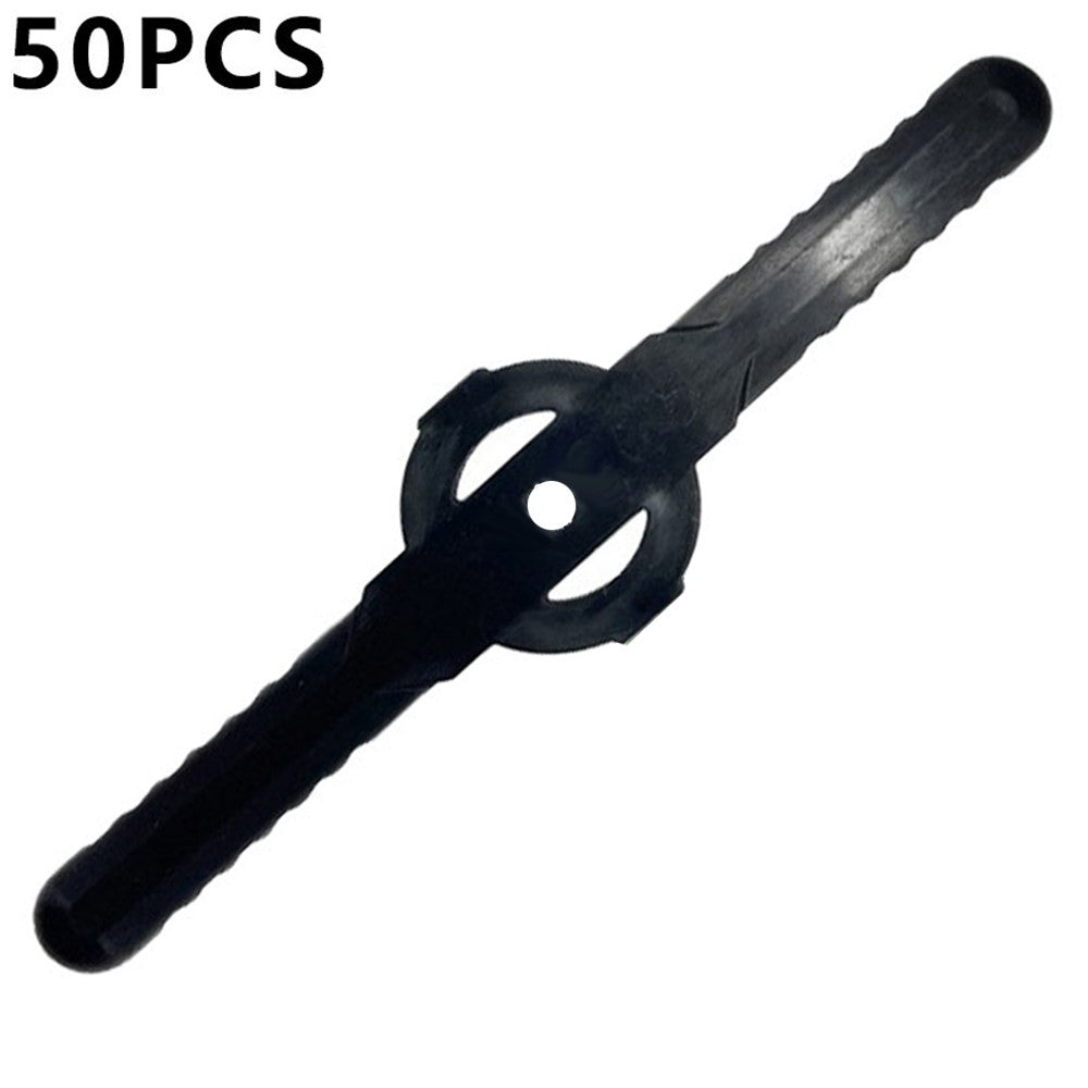 50Pcs For Weed Eater Lawn Mower Head Blades Grass Trimmer Replacement Plastic Cutter Blades