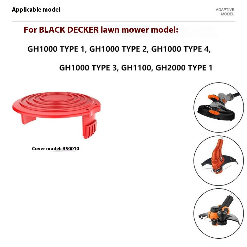 2PCS RS0011 Spool Cap for Black & Decker Lawn Mower Replacement Part