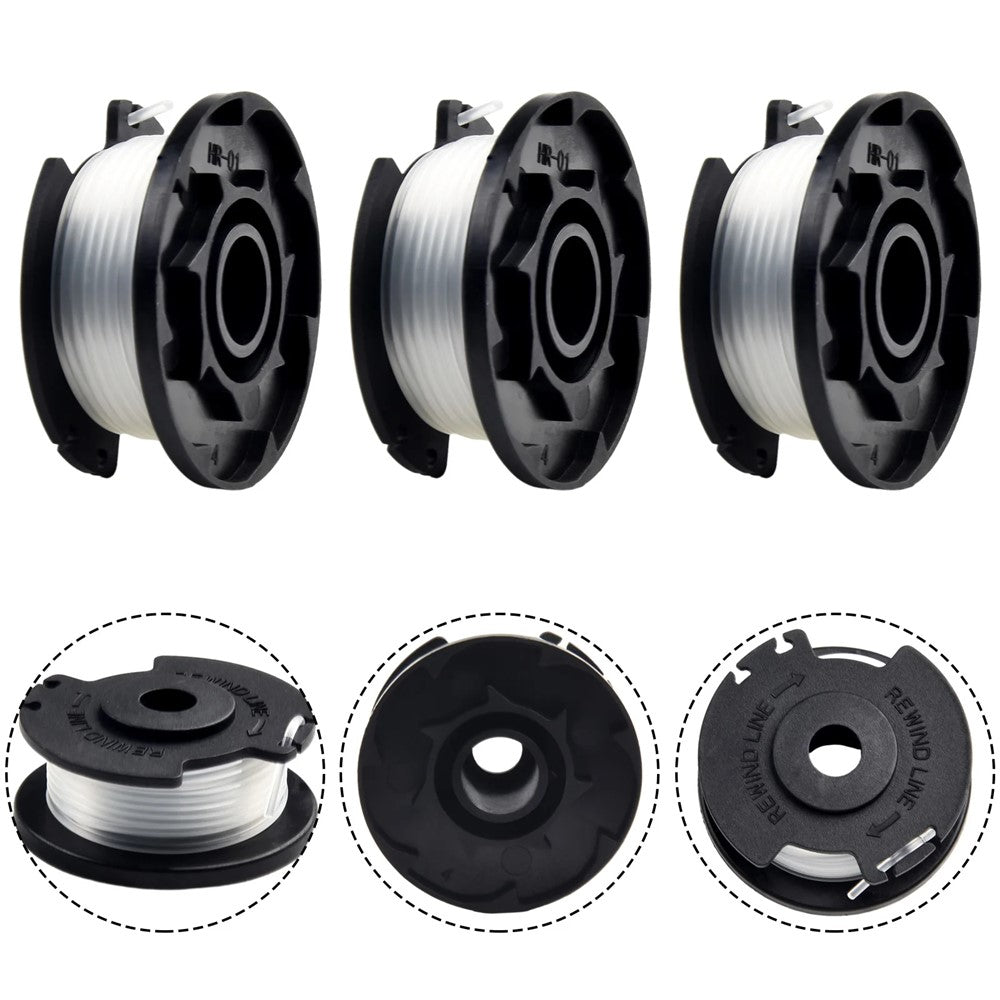3PCS TLE-03 Spool for Einhell GE-CT 18 / 28 Li TC / GE-CT 18 / 28 Li Lawn Mower Nylon Trimming Wire Reel