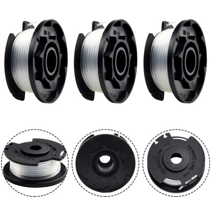 3PCS TLE-03 Spool for Einhell GE-CT 18 / 28 Li TC / GE-CT 18 / 28 Li Lawn Mower Nylon Trimming Wire Reel