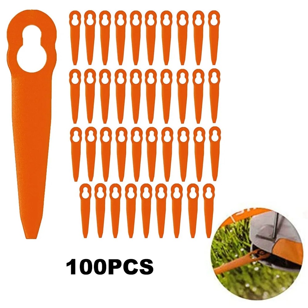 100Pcs for STIHL Polycut 2-2 ABS Cutting Blades Lawn Mower Replacement ...
