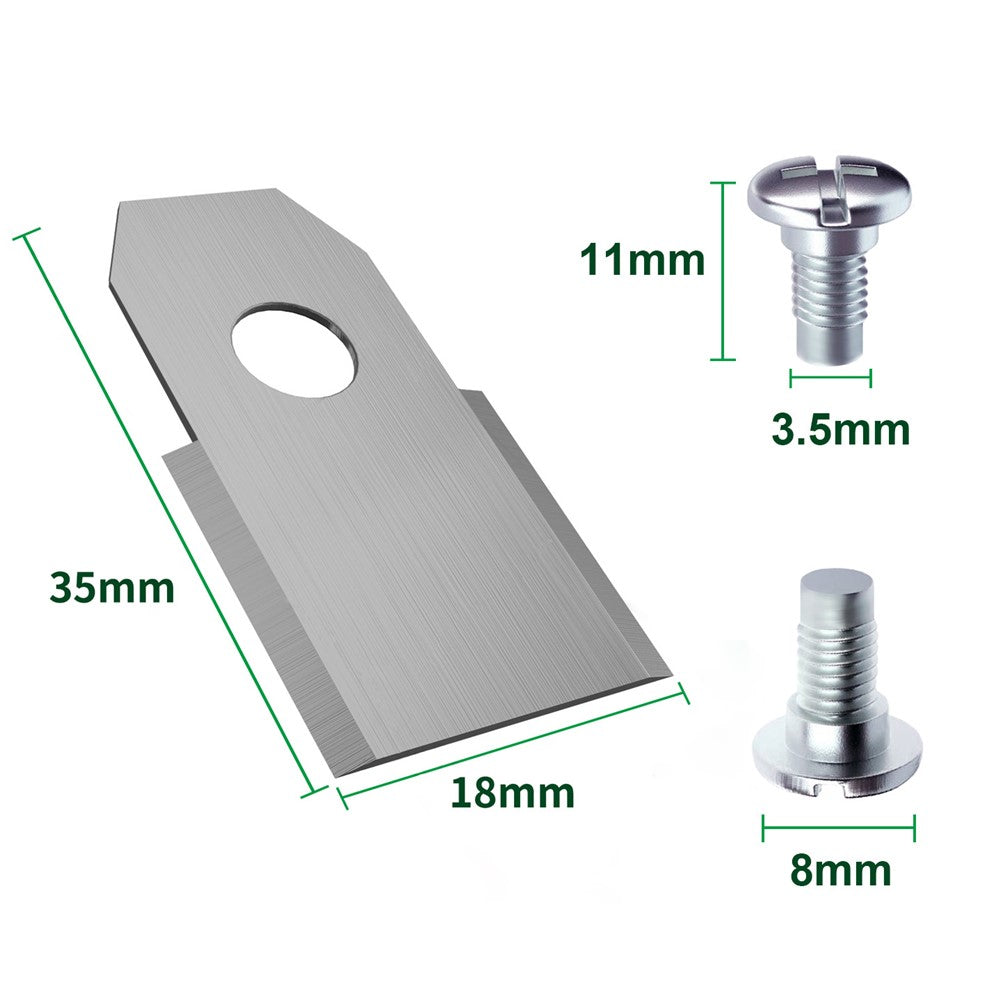 30Pcs for Husqvarna Lawn Mower Stainless Steel Replacement Cutting Blades, 35x18mm