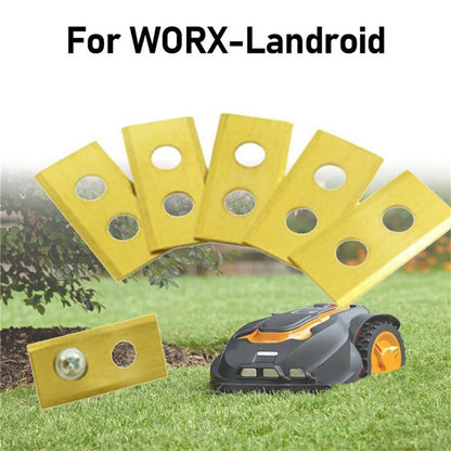 36Pcs for Worx Landroid Robotic Lawn Mower Stainless Steel Replacement Blades, 36x18x0.9mm
