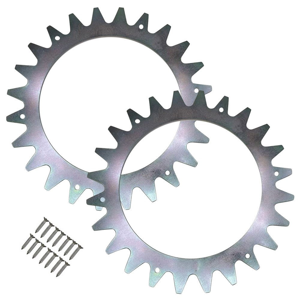 TLPA-01 For Parkside PMRA 20 -Li B2 / PMORDA 20 -Li B2 Robotic Lawnmower 2Pcs Anti Slip Spikes + 14Pcs Self-Tapping Screws