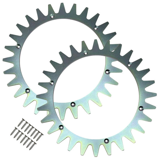 TLYA-01 2Pcs Spikes for Yardforce SA / SC / SE / MR Series Lawn Mower with 14 Self-Tapping Screws