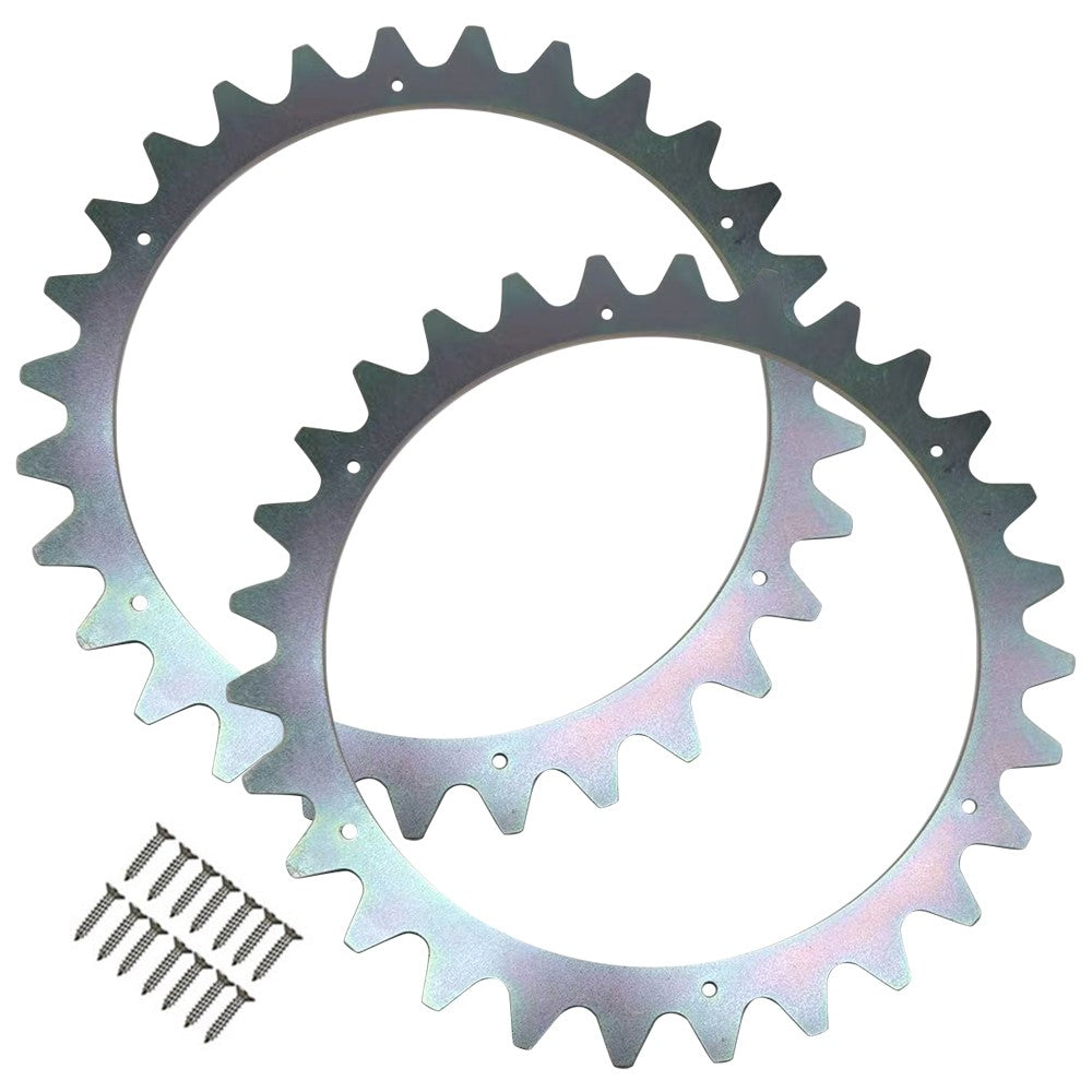 TLWH-03 2Pcs Spikes for Husqvarna Automower 315 / 310 / 305 Lawn Mower with 14 Self-Tapping Screws