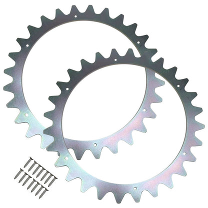 TLWH-03 2Pcs Spikes for Husqvarna Automower 315 / 310 / 305 Lawn Mower with 14 Self-Tapping Screws