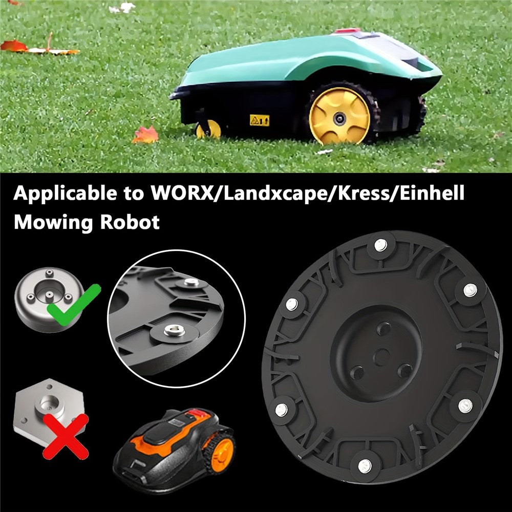 RSD-01 For Worx / Landxcape / Kress / Einhell Lawn Mower Round Connector ABS Cutterhead Turntable