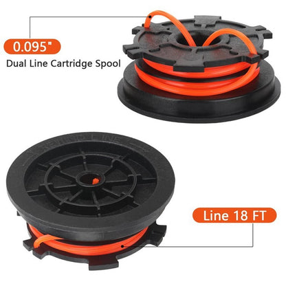 Spool + Spool Cap + Spring for MTD / Troy-Bilt / Bolens Grass Trimmer Part, 753-1156 / 791-153066B / 791-610317B