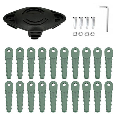 EVBO-01 Trimmer Head + 20 RS-0001 Blades for Bosch Universal Grasscut 18  /  18-26  /  18-260 Lawn Mower