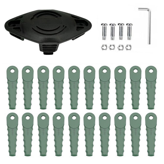 EVBO-01 Trimmer Head + 20 RS-0001 Blades for Bosch Universal Grasscut 18  /  18-26  /  18-260 Lawn Mower