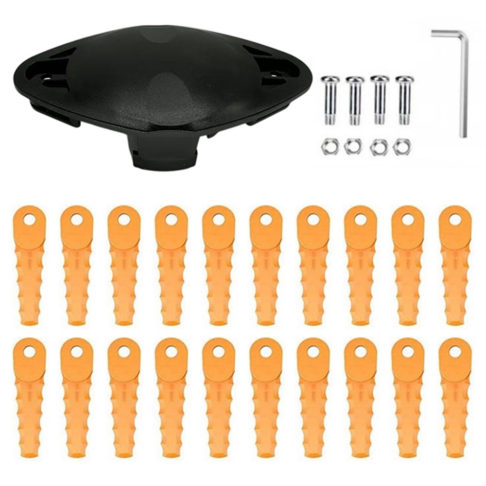 For Flymo Contour 500XT EVF-01 Trimmer Head + 20 RS-0001 Blades Lawn Mower Replacement Part