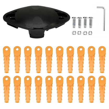 For Flymo Contour 500XT EVF-01 Trimmer Head + 20 RS-0001 Blades Lawn Mower Replacement Part