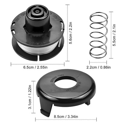 For Toro 51256 / 51301 Lawn Mower 88175 Spool + 73-8200 Trimmer Cap + 73-8220 Spring Trimmer Replacement Set