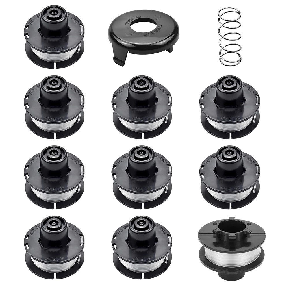 Replacement Set for Toro 51301 / 51256 Lawn Mower 10Pcs 88175 Spool + 73-8200 Trimmer Cover + 73-8220 Spring