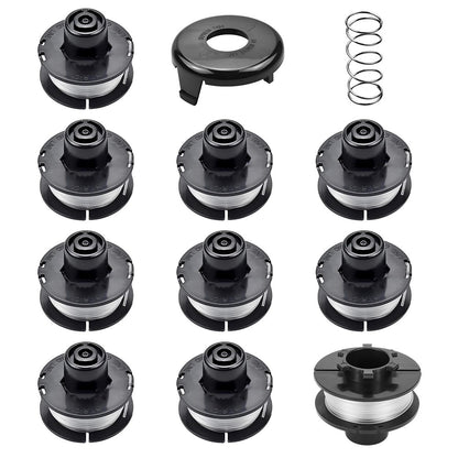 Replacement Set for Toro 51301 / 51256 Lawn Mower 10Pcs 88175 Spool + 73-8200 Trimmer Cover + 73-8220 Spring