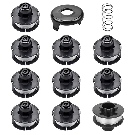 Replacement Set for Toro 51301 / 51256 Lawn Mower 10Pcs 88175 Spool + 73-8200 Trimmer Cover + 73-8220 Spring