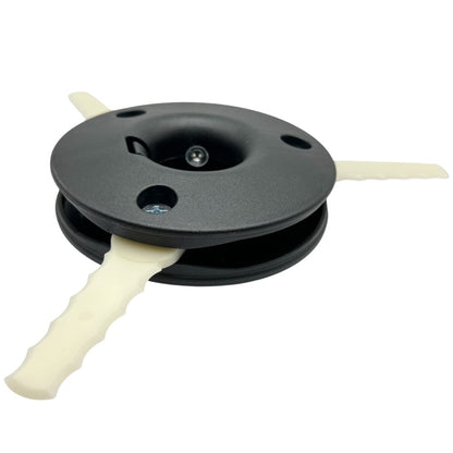 Trimmer Head for STIHL FS56 / FS55 / FS44 Lawn Mower Replacement Part with 3 Nylon Blades, 4002 710 2189