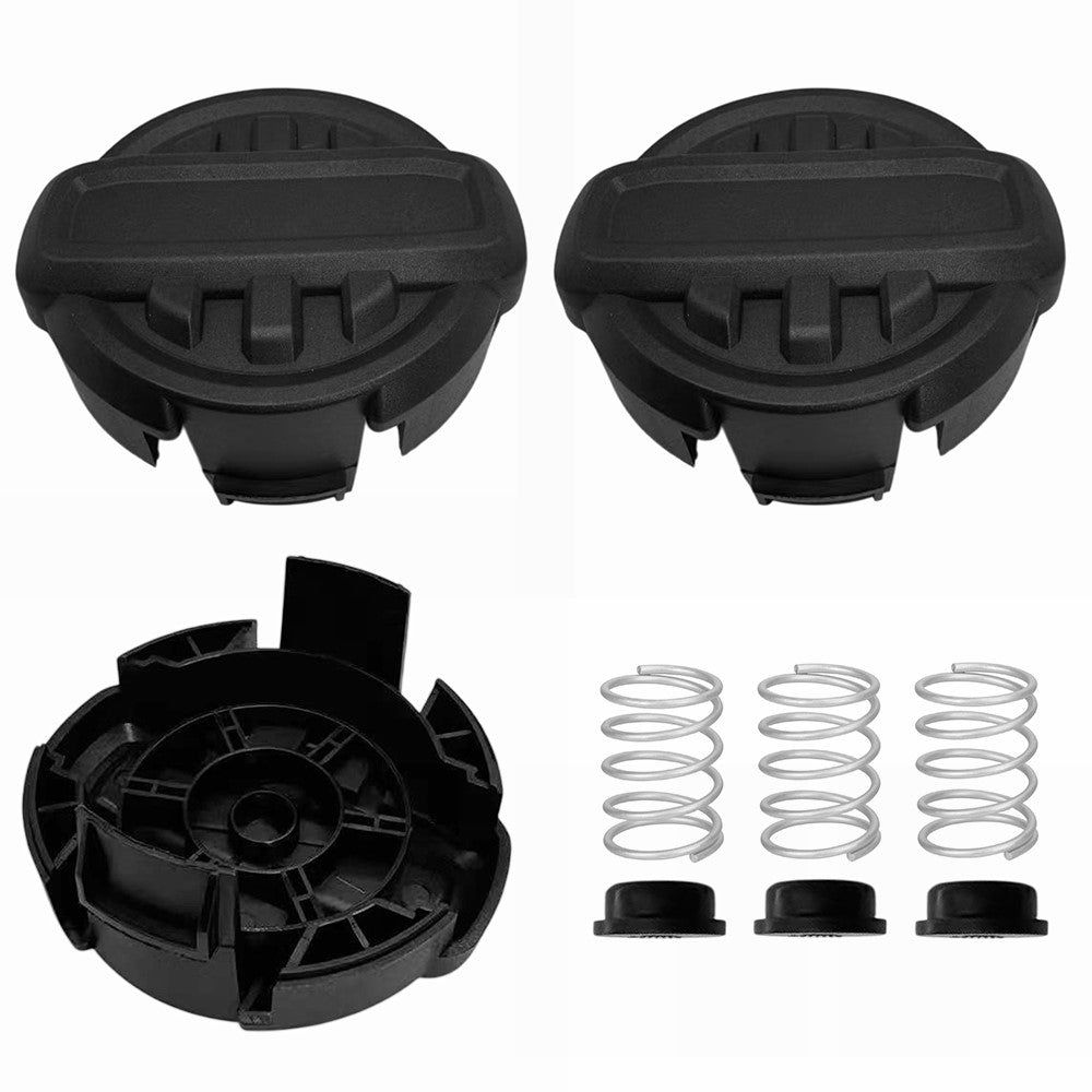 3 Sets Trimmer Head Cap + Spring + Spring Washer for Dewalt DCST922P1 / DCST922B / DCST972X1 String Trimmer, RSDWO995-1
