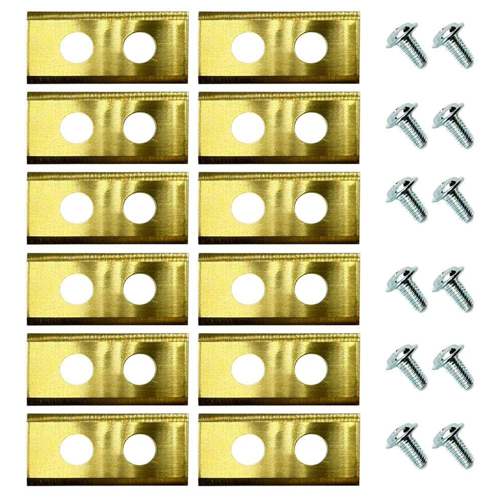 12Pcs For RSDRA-01 Blade Holder Disc Metal Cutting Blades Lawn Mower Replacement Blades