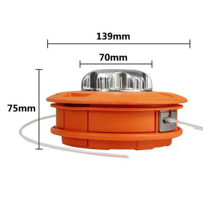 Automatic String Trimmer Head M10 x 1.25 Thread Mower Spools for Lawn Mower