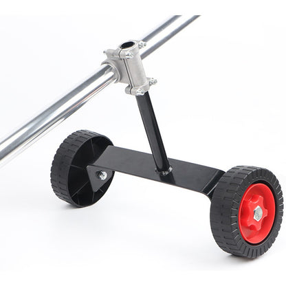 Portable Support Wheel Kit for 26mm Handle Lawn Mower with Support Frame + Mounting Base