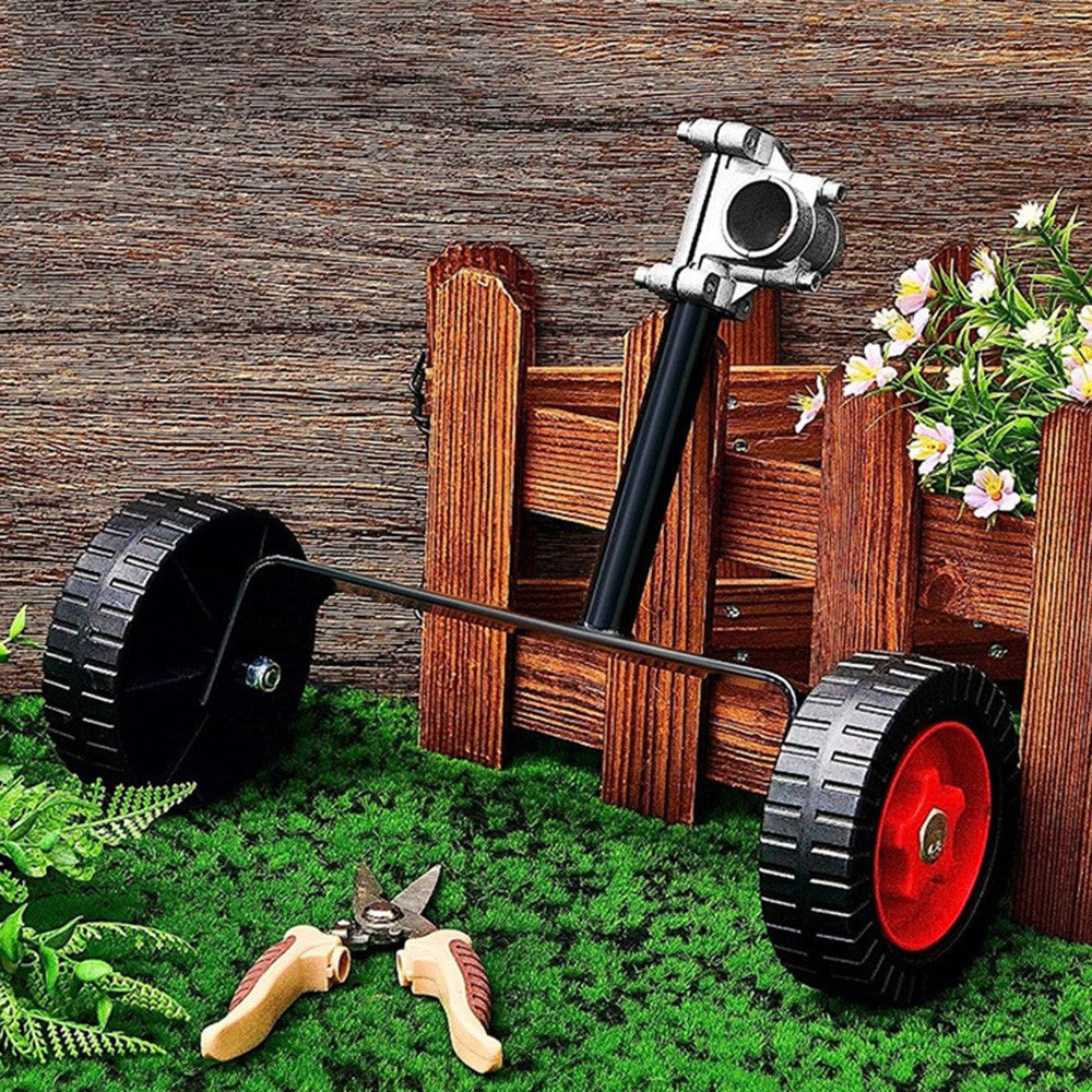 Portable Support Wheel Kit for 26mm Handle Lawn Mower with Support Frame + Mounting Base