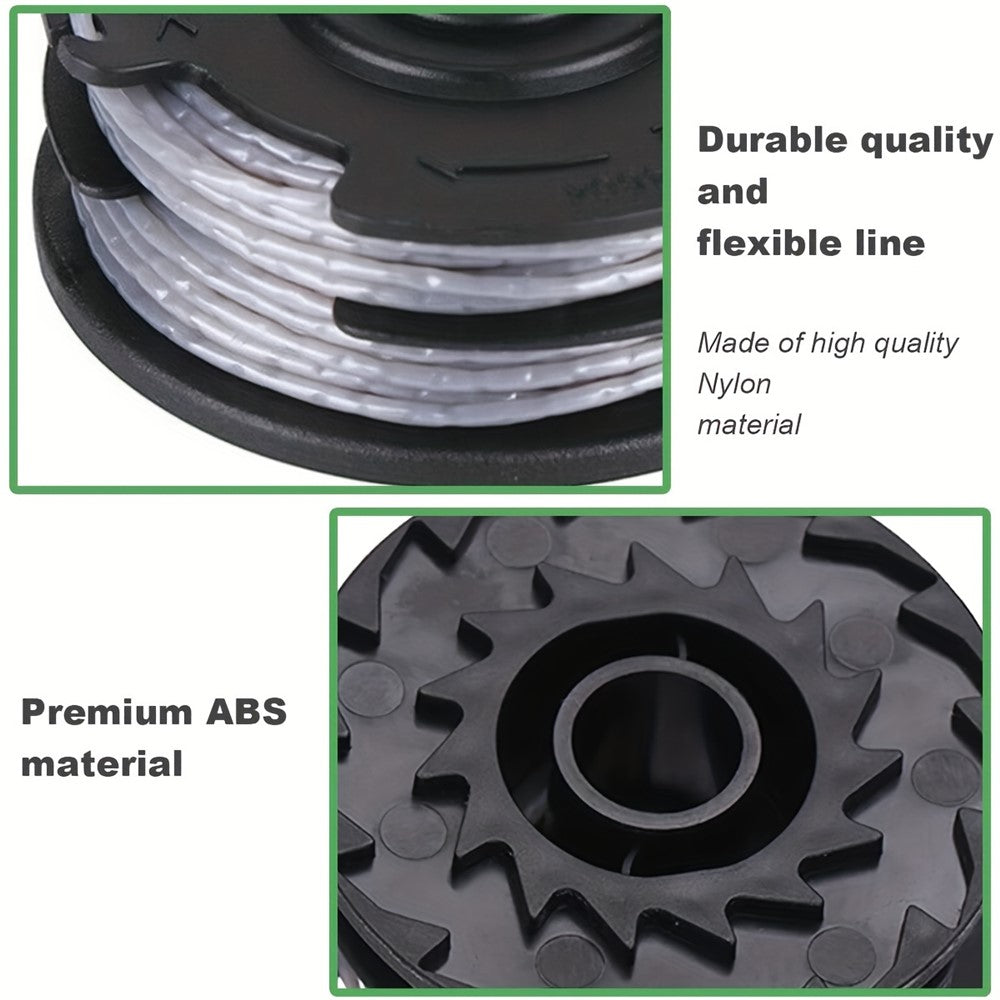 1 Set For Bosch 6PCS Lawn Mower Trimmer Spools 9 + 1 Protection Cap 1600A00X61, 1600A00DU0, F016L724381