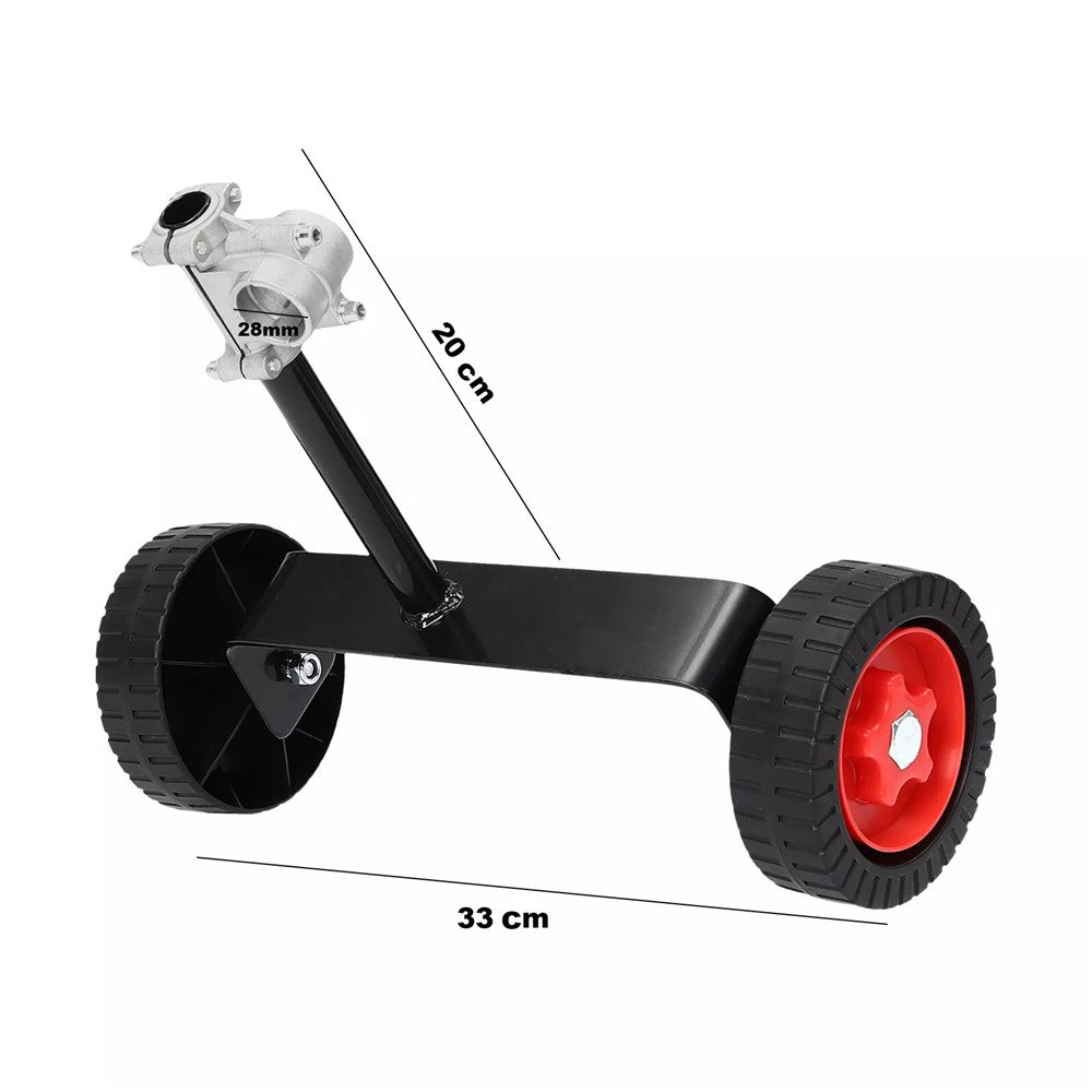 String Trimmer Support Wheels Weed Trimmer Auxiliary Portable Mower Attachment for Grass Cutter