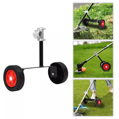 String Trimmer Support Wheels Weed Trimmer Auxiliary Portable Mower Attachment for Grass Cutter