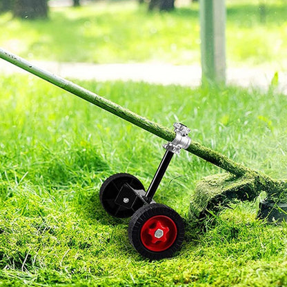 String Trimmer Support Wheels Weed Trimmer Auxiliary Portable Mower Attachment for Grass Cutter