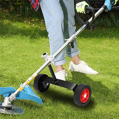 String Trimmer Support Wheels Weed Trimmer Auxiliary Portable Mower Attachment for Grass Cutter