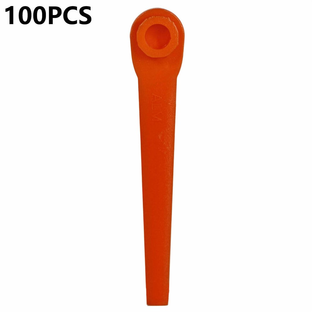 L70 100Pcs Plastic Blades for Gardena 9823 / 9825 / 9820 / 9821 / 9828 Lawn Trimmer Spare Parts