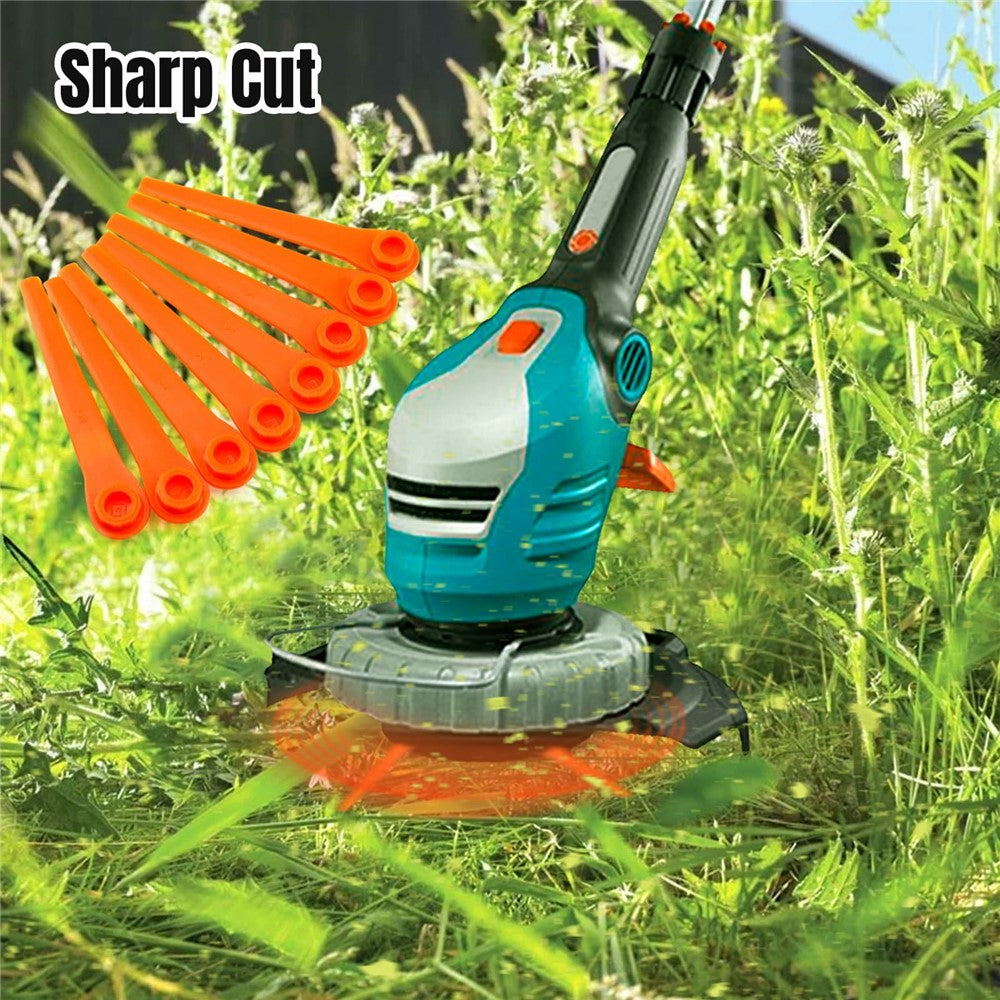 L70 100Pcs Plastic Blades for Gardena 9823 / 9825 / 9820 / 9821 / 9828 Lawn Trimmer Spare Parts