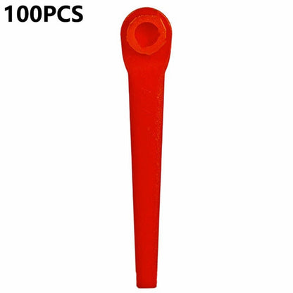 L70 100Pcs Plastic Blades for Gardena 9823 / 9825 / 9820 / 9821 / 9828 Lawn Trimmer Spare Parts