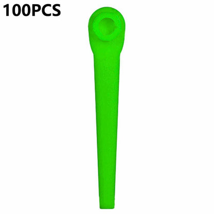 L70 100Pcs Plastic Blades for Gardena 9823 / 9825 / 9820 / 9821 / 9828 Lawn Trimmer Spare Parts
