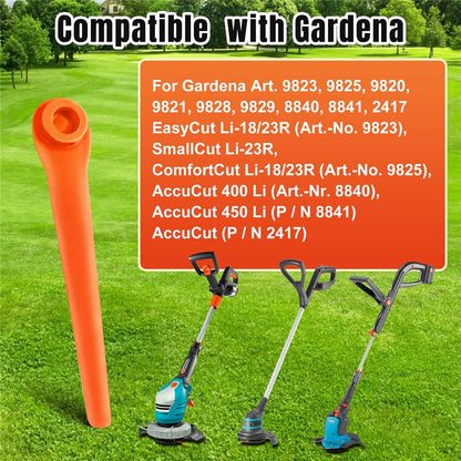 L70 50Pcs Plastic Blades for Gardena 9823 / 9825 / 9820 / 9821 / 9828 Lawn Trimmer Spare Parts