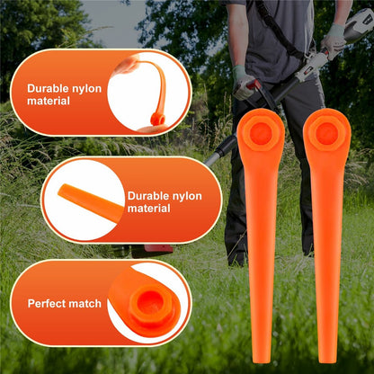 L70 50Pcs Plastic Blades for Gardena 9823 / 9825 / 9820 / 9821 / 9828 Lawn Trimmer Spare Parts