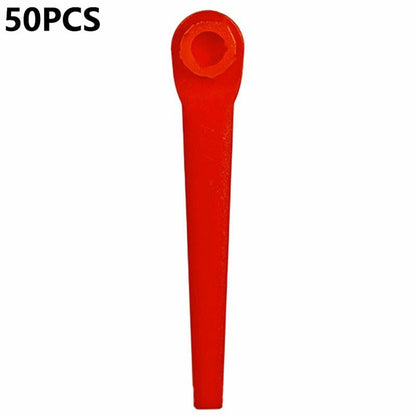 L70 50Pcs Plastic Blades for Gardena 9823 / 9825 / 9820 / 9821 / 9828 Lawn Trimmer Spare Parts
