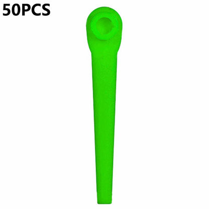 L70 50Pcs Plastic Blades for Gardena 9823 / 9825 / 9820 / 9821 / 9828 Lawn Trimmer Spare Parts