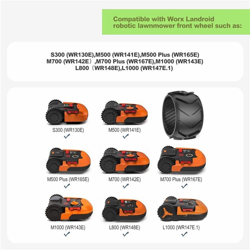 For Worx Landroid S  /  M Series Robotic Lawnmower RSWL-01 Anti Slip Spikes with RSXJ0003 Wheel Protector