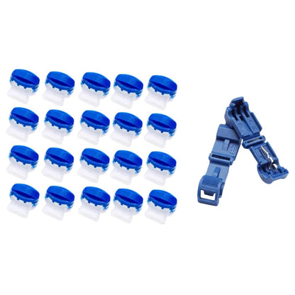 314 20Pcs Wire Connectors for Garden Lawn Mower Terminal Blocks Robotic Lawnmower Connectors with 2 Cable Clamps