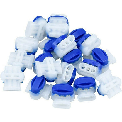 314 20Pcs Wire Connectors for Garden Lawn Mower Terminal Blocks Robotic Lawnmower Connectors with 2 Cable Clamps
