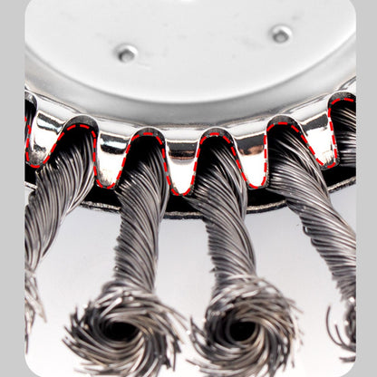8 Inch Garden Weed Brush Cutter Head Carbon Steel Wire Wheel Disc Universal Grass Trimmer Tool