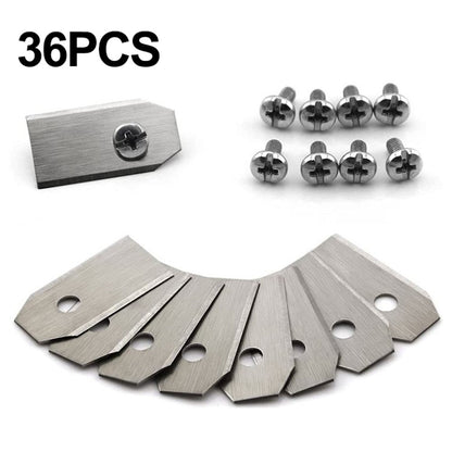 36Pcs 35x18mm Robotic Mower Blades Replacement Blades Kit with Screws for Husqvarna Automower Gardena