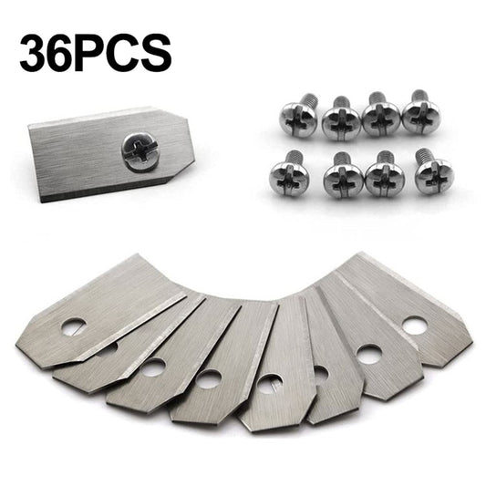 36Pcs 35x18mm Robotic Mower Blades Replacement Blades Kit with Screws for Husqvarna Automower Gardena