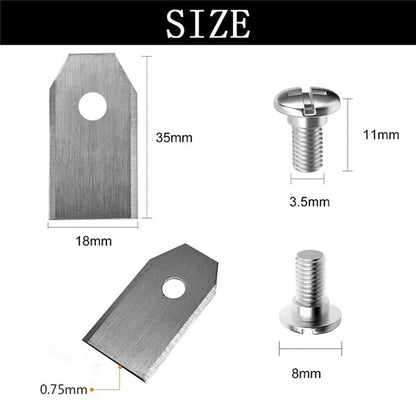 36Pcs 35x18mm Robotic Mower Blades Replacement Blades Kit with Screws for Husqvarna Automower Gardena