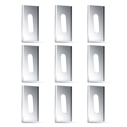 9Pcs 34.1x17.8x0.63 mm Replacement Blades for Stihl iMOW EVO Robot Mower Stainless Steel Cutting Blades
