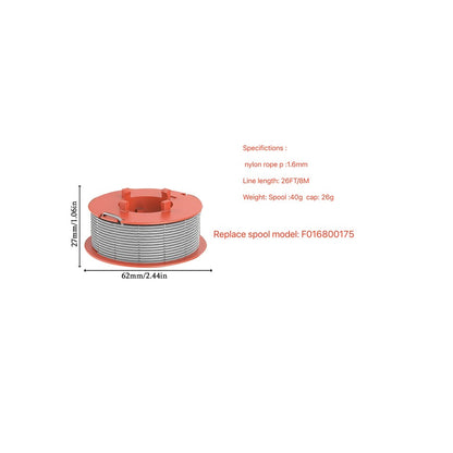 6PCS For Bosch Lawn Mower Trimmer Spool Thread Spool Reel F016800175